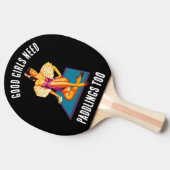 バレンタイン日妻の良い女の子もパドリングが必要 卓球ラケット (横)