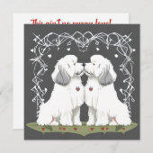 バレンタイン旧英語シェプドッグスウィートアーツラブ シーズンカード (正面/裏面)