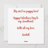 バレンタイン旧英語シェプドッグスウィートアーツラブ シーズンカード (裏面)