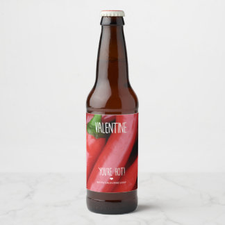 バレンタイン暑い！ ビールラベル