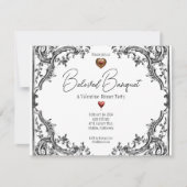 バレンタイン最愛の晩餐会パーティー 招待状 (正面)