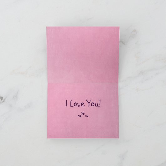 バレンタイン朝王列車グリーティングカード シーズンカード (内部)