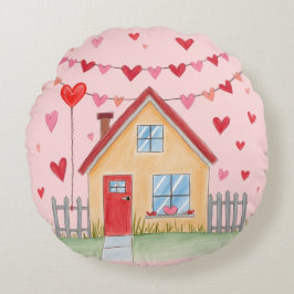 バレンタイン枕 ラウンドクッション