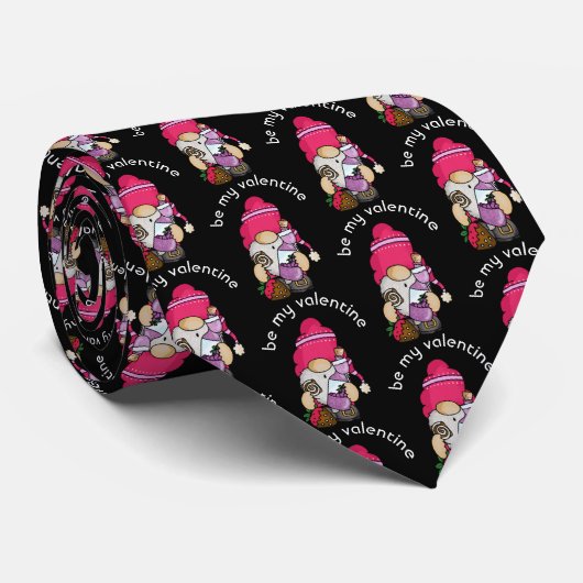 バレンタイン格言とワイン ネクタイ (ロール)