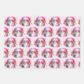 バレンタイン格言インラブセット3デザイン ラッピングペーパーシート (正面2)