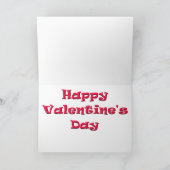 バレンタイン格言カップルのグリーティングカード シーズンカード (内部)