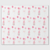 バレンタイン格言バルーンを保持 ラッピングペーパー (フラット)