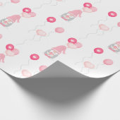 バレンタイン格言バルーンを保持 ラッピングペーパー (角)