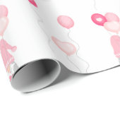 バレンタイン格言バルーンを保持 ラッピングペーパー (ロールコーナー)