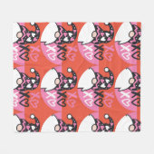 バレンタイン格言 フリースブランケット (正面(横))