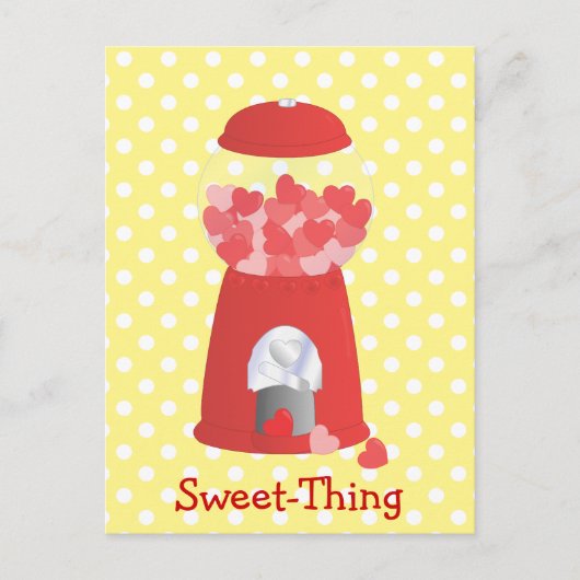 バレンタイン機 シーズンポストカード (正面)