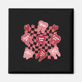 バレンタイン歯科歯科衛生士ティースキャンディ マグネット (正面)