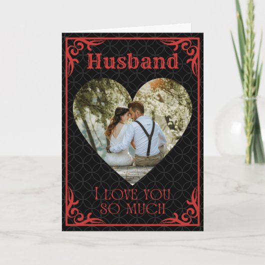 バレンタイン特別なあなたへの愛 カスタム写真&名前 カード (正面)