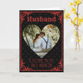 バレンタイン特別なあなたへの愛 カスタム写真&名前 カード (黄色い花)