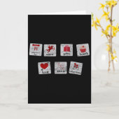 バレンタイン特別授業の教師へのプレゼント カード (黄色い花)