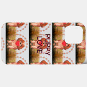 バレンタイン犬ハートiPhone 13電話ケースProMax Case-Mate iPhoneケース (裏面 (横))