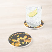 バレンタイン狐カップルアート コースター (側面)