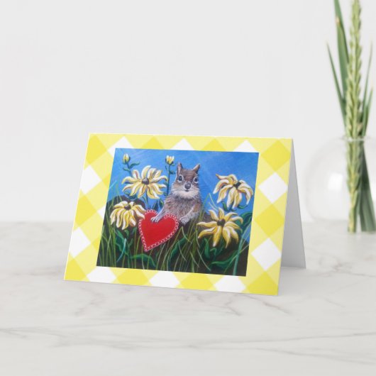 「バレンタイン狩り」ホリデーカード シーズンカード (正面)