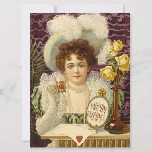 バレンタイン甘ファンシーい女性の服CC1202 シーズンカード (正面)