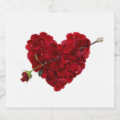 バレンタイン用ワイン飲料 スパークリングワインラベル (シングルラベル)