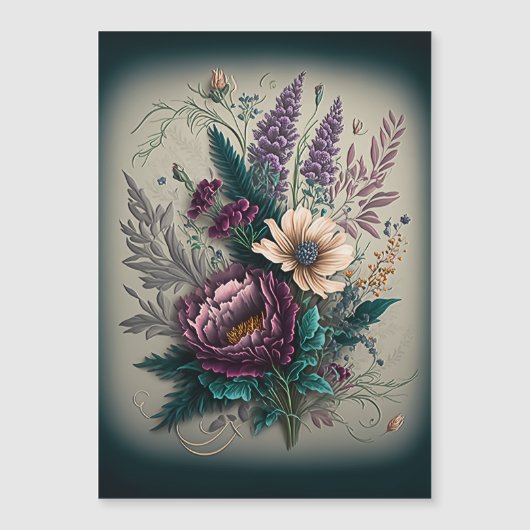 バレンタイン用紫色バイオレット花束ブーケ (正面)