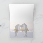 バレンタイン皇帝ペンキンキスをする シーズンカード (内部)