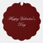 バレンタイン紙オーナメントカード オーナメントカード (裏面)