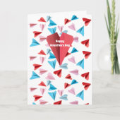 バレンタイン紙カラフル機カスタムの写真 シーズンカード (正面)