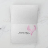 バレンタイン紙ハートと裂けた端縁ど付 招待状 (内部)