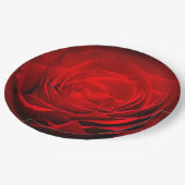 バレンタイン紙プレート素晴らし-絵を描レッドローズ ペーパープレート (アングル)