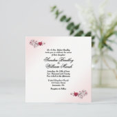 バレンタイン結婚式招待状 招待状 (スタンド正面)