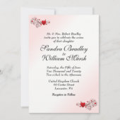 バレンタイン結婚式招待状 招待状 (正面)