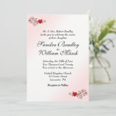 バレンタイン結婚式招待状 招待状 (スタンド正面)