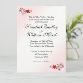 バレンタイン結婚式招待状 招待状 (スタンド正面)