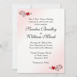 バレンタイン結婚式招待状 招待状