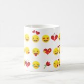 バレンタイン絵文字 コーヒーマグカップ (中央)