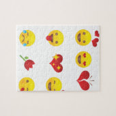 バレンタイン絵文字 ジグソーパズル (横)