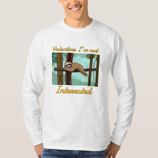 バレンタイン興味なし Tシャツ (正面)