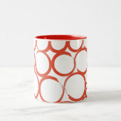 バレンタイン色彩の鮮やかなXOXO ツートーンマグカップ (中央)