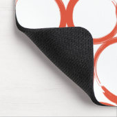 バレンタイン色彩の鮮やかなXOXO マウスパッド (コーナー)