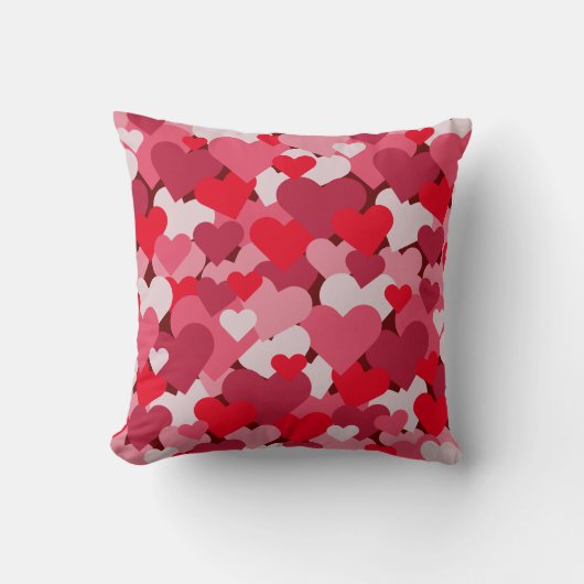 バレンタイン色 |フルハート | クッション (正面)