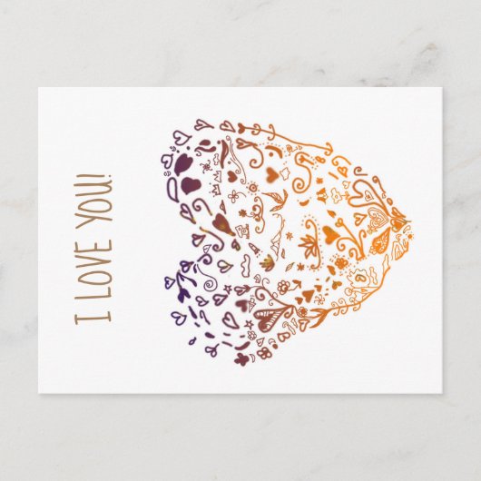 バレンタイン葉書が大好き シーズンポストカード (正面)