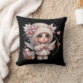 バレンタイン装飾用クッション16"x16" クッション (ブランケット)