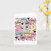 バレンタイン言語療法士ハートキャンディーS カード (黄色い花)