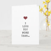 バレンタイン記念カスタムおもしろいが好き カード (黄色い花)