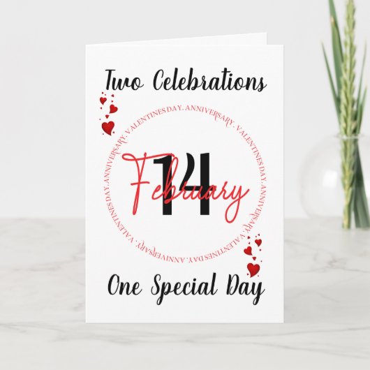 バレンタイン記念日カード シーズンカード (正面)