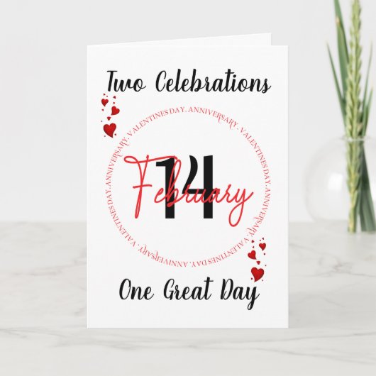 バレンタイン記念日カード シーズンカード (正面)