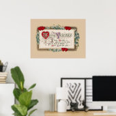 バレンタイン詩のポスター ポスター (ホームオフィス)