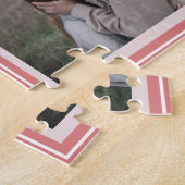 バレンタイン詩結婚の提案XOハート写真 ジグソーパズル (側面)