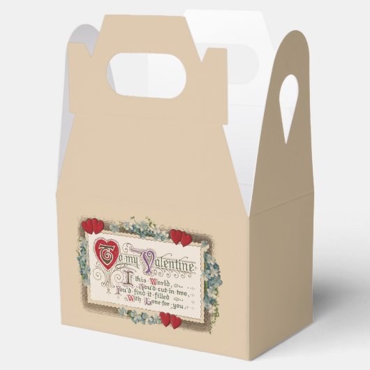 バレンタイン詩 フェイバーボックス (オープン)